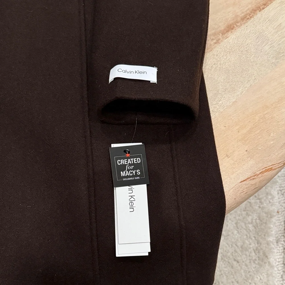 Calvin Klein Dark Brown Trench Coat - Picture 4 of 9